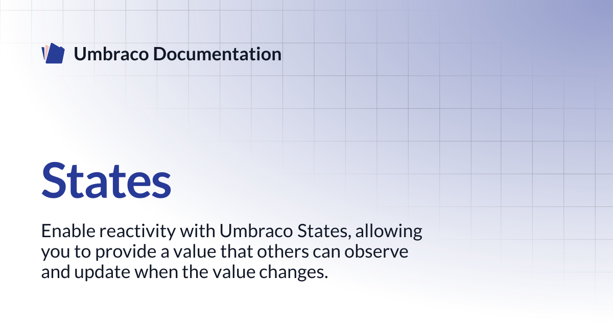 States | CMS | Umbraco Documentation