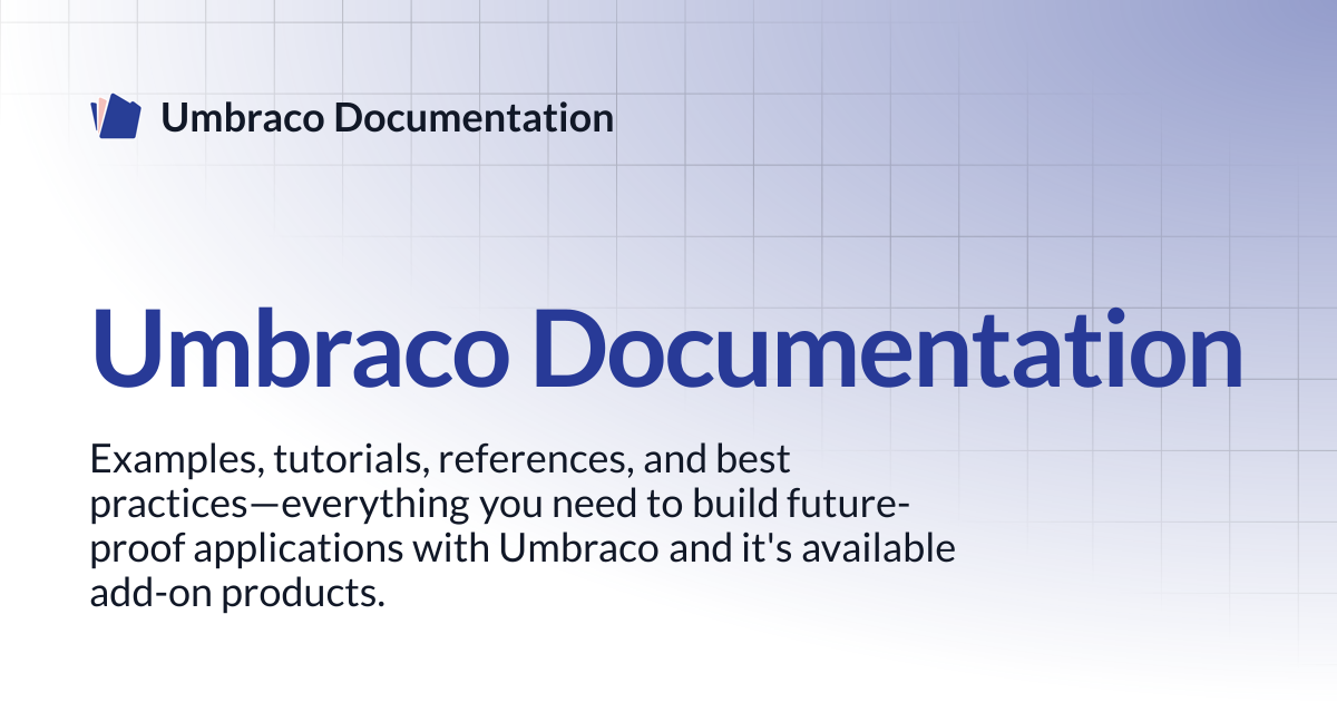 Umbraco Documentation